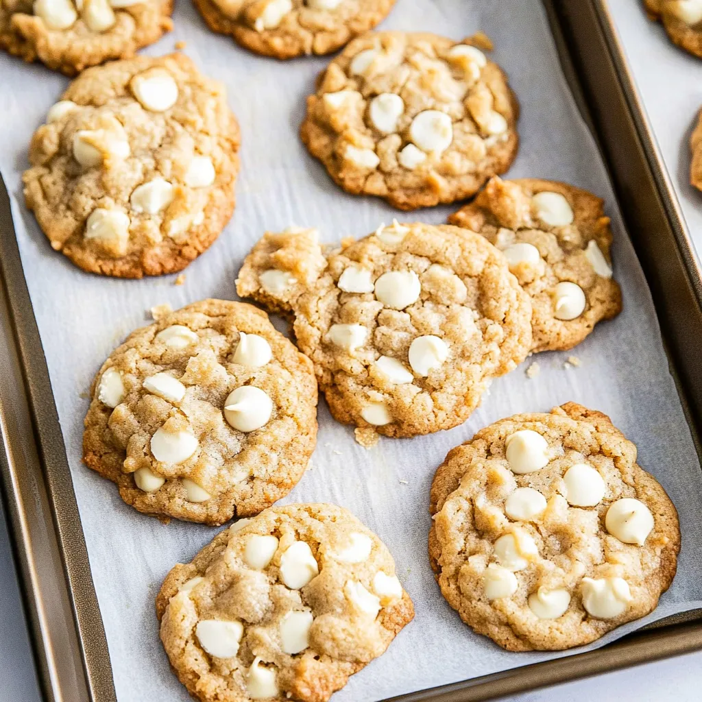 A pan of coconut cookies.