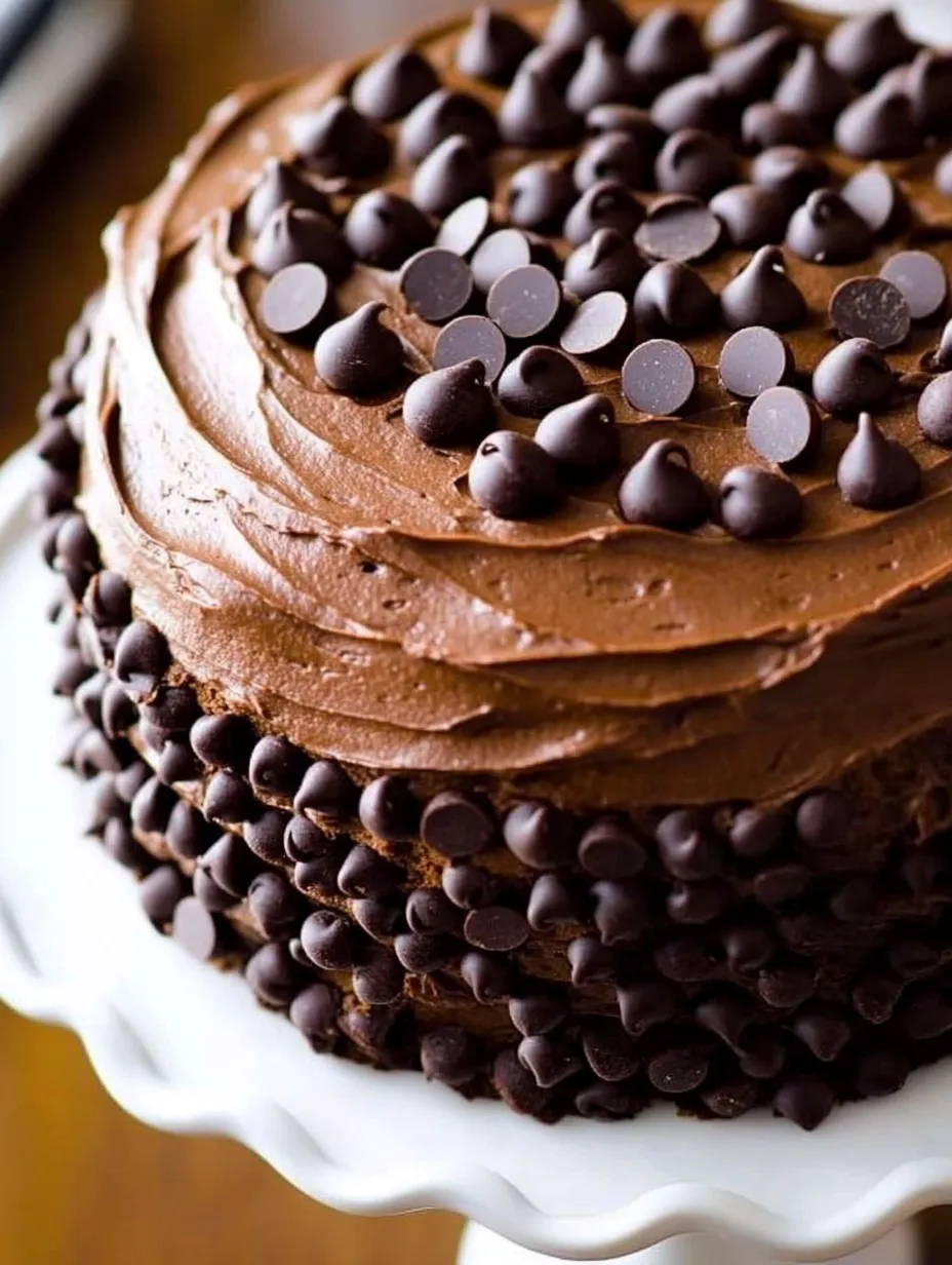 A deliciously moist chocolate layer cake.