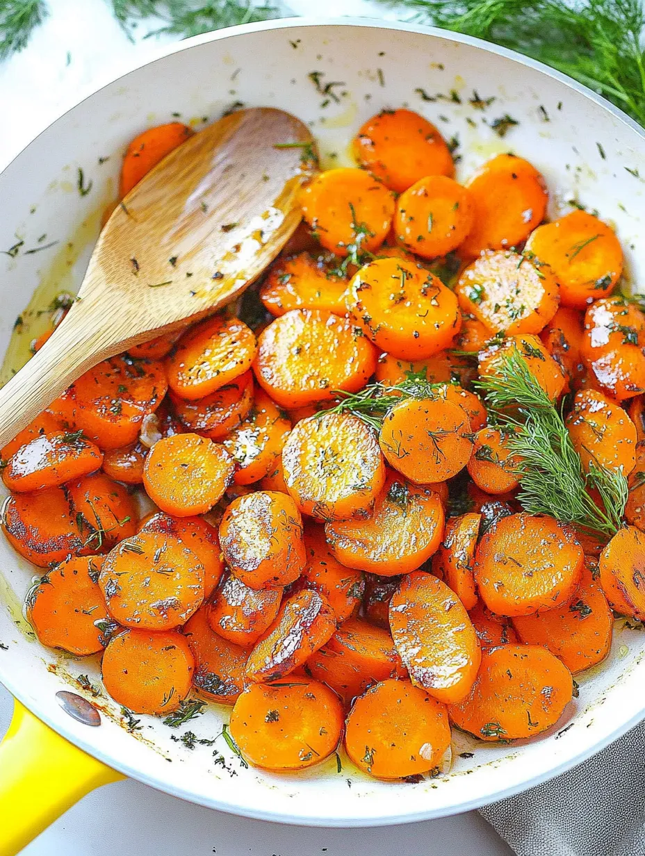 A bowl of garlic herb carrots.