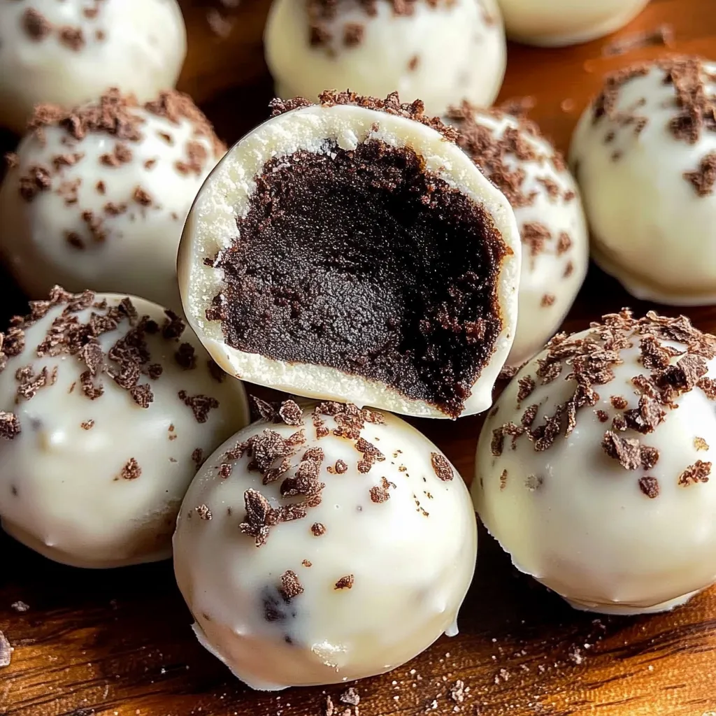 A plate of Oreo balls.