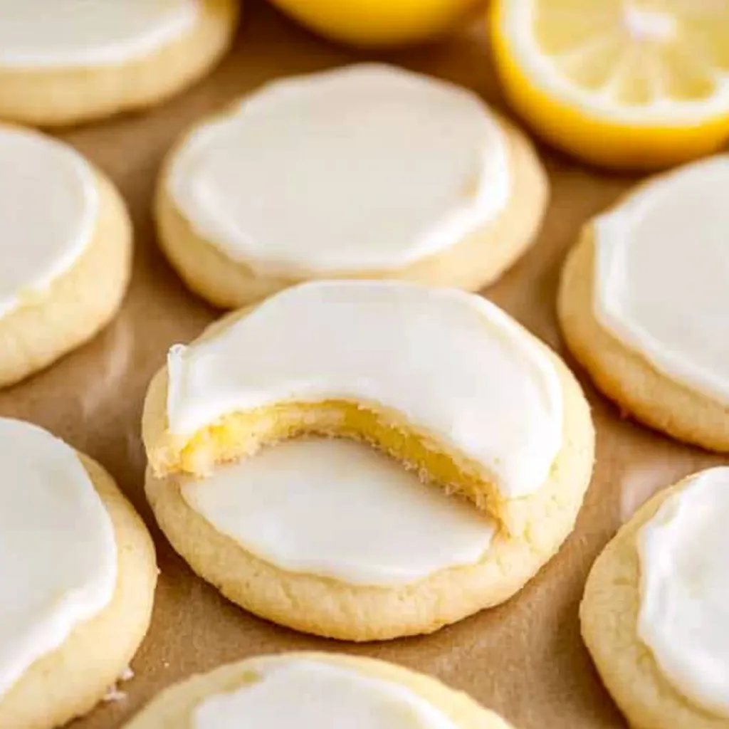Lemoncello cookies on a table.