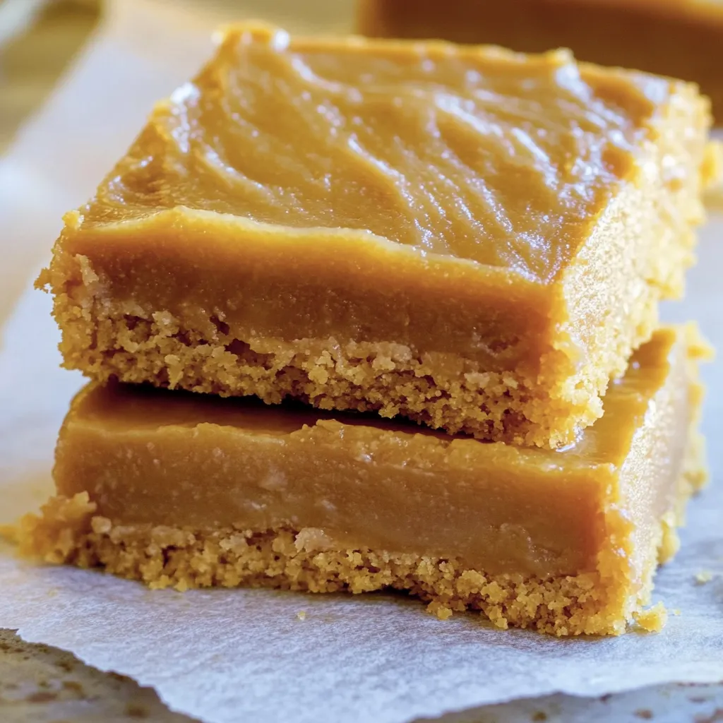 A slice of caramel cake with caramel icing.
