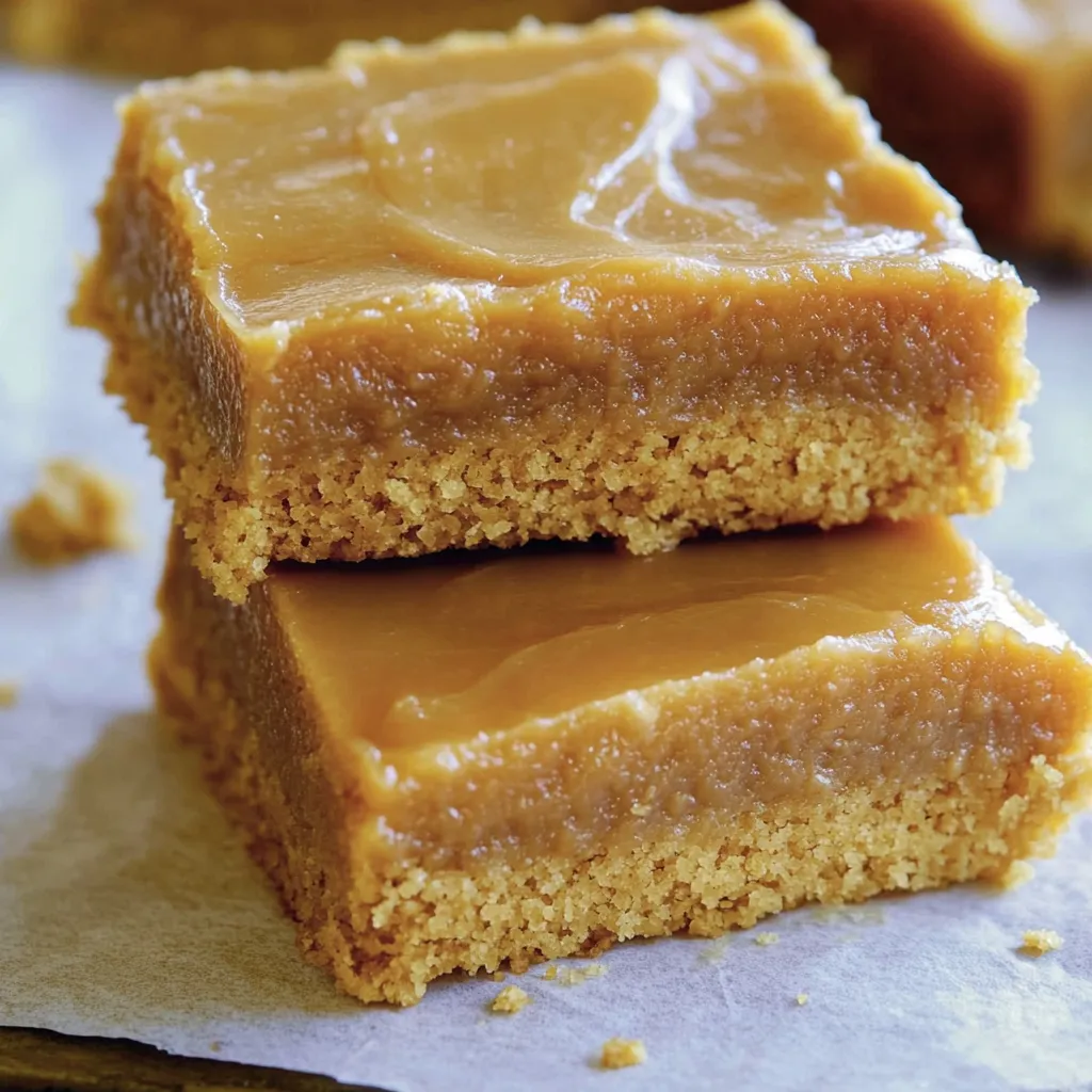 A slice of caramel cake with caramel icing.