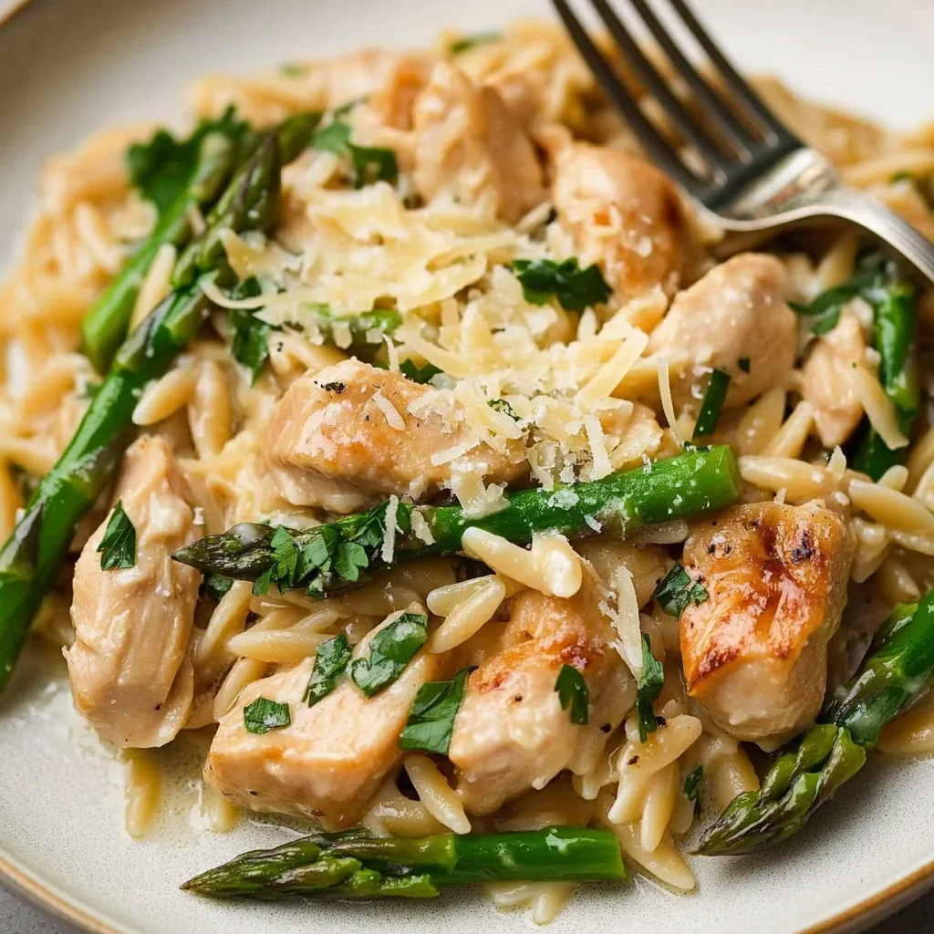 A plate of chicken and pasta.