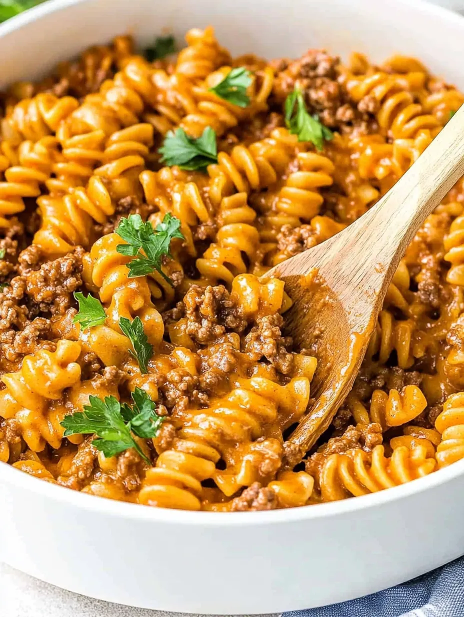 A bowl of pasta with meat and vegetables.