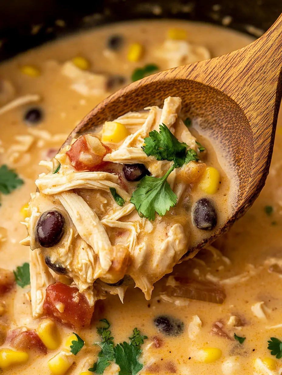 A wooden spoon in a bowl of chicken soup.