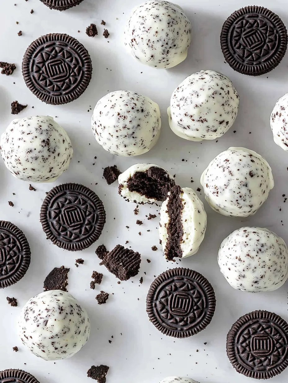 A pile of Oreo cake balls.