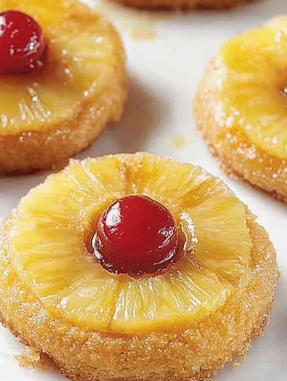 A pineapple upside down sugar cookie.