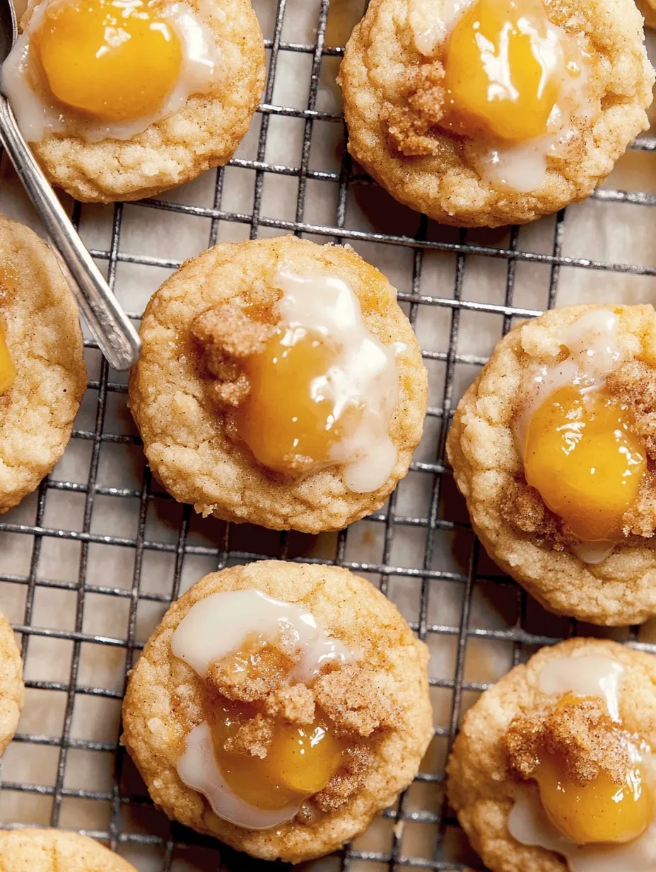 Peach Cobbler Cookies.