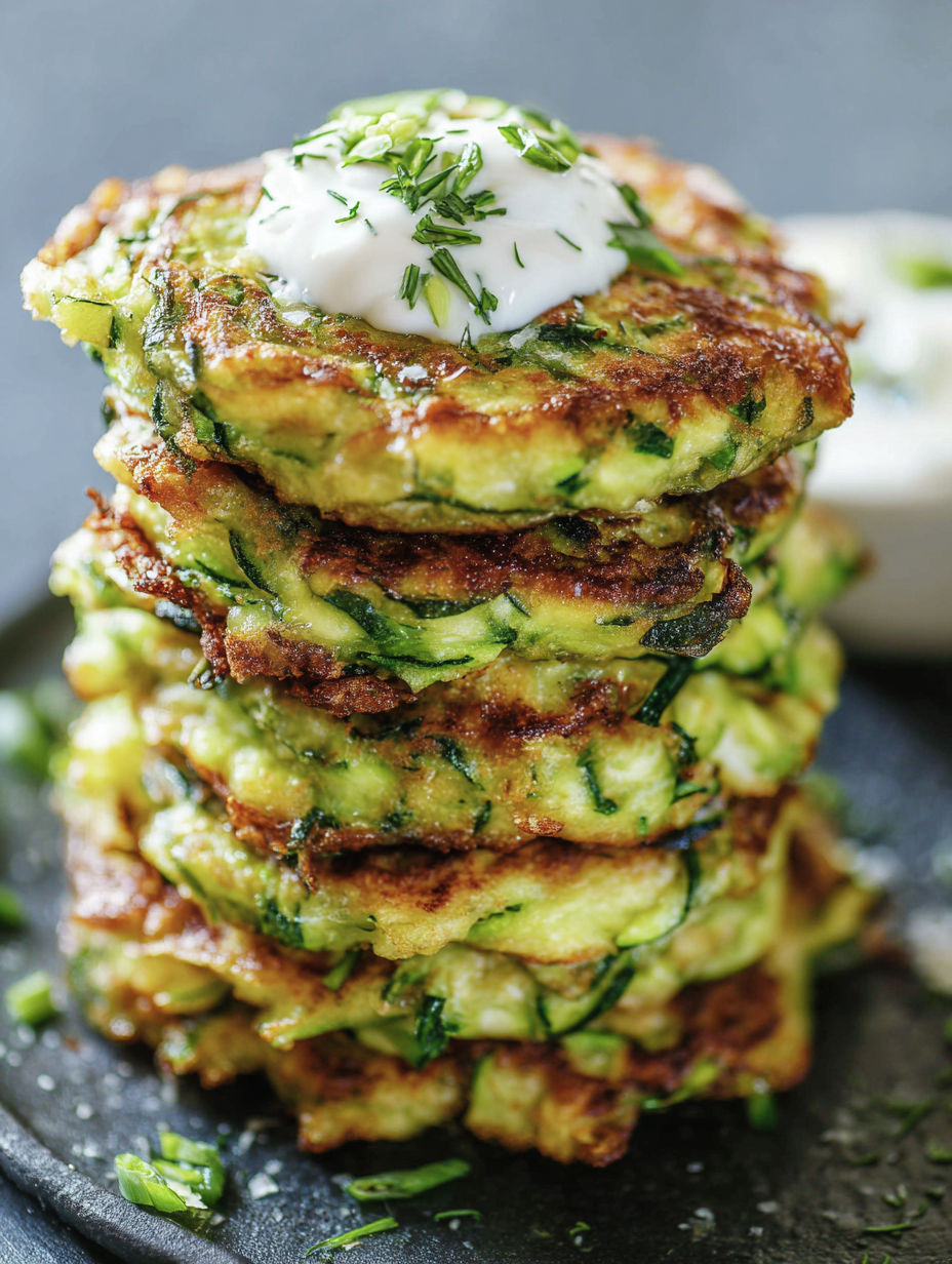 A stack of pancakes with white whipped cream on top.
