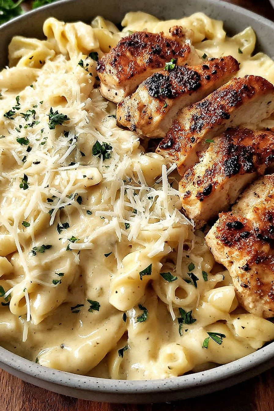 A plate of Creamy Cajun Chicken Pasta.