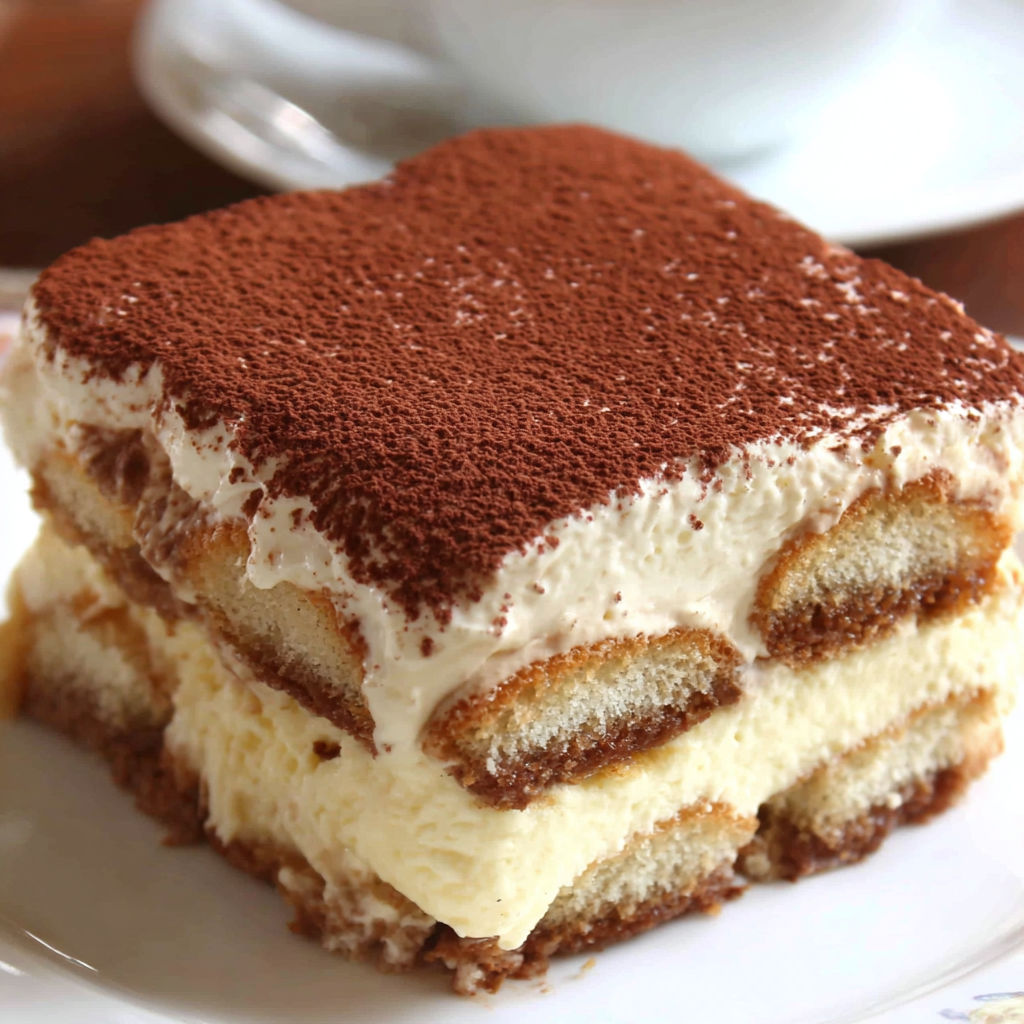 A slice of cake with white frosting and chocolate drizzle.