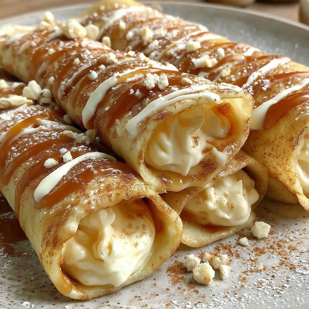 A plate of cinnamon roll protein crepes.