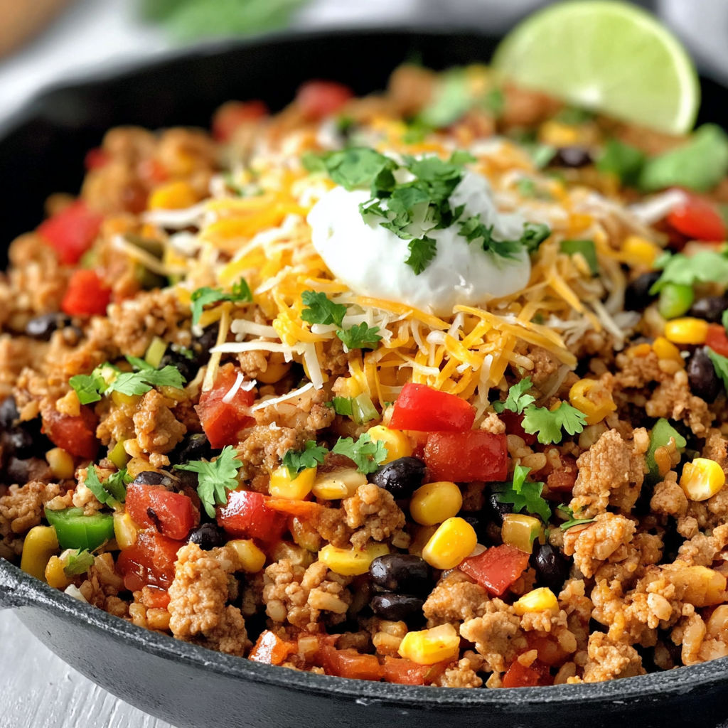 A delicious Mexican dish with meat, cheese, and vegetables.