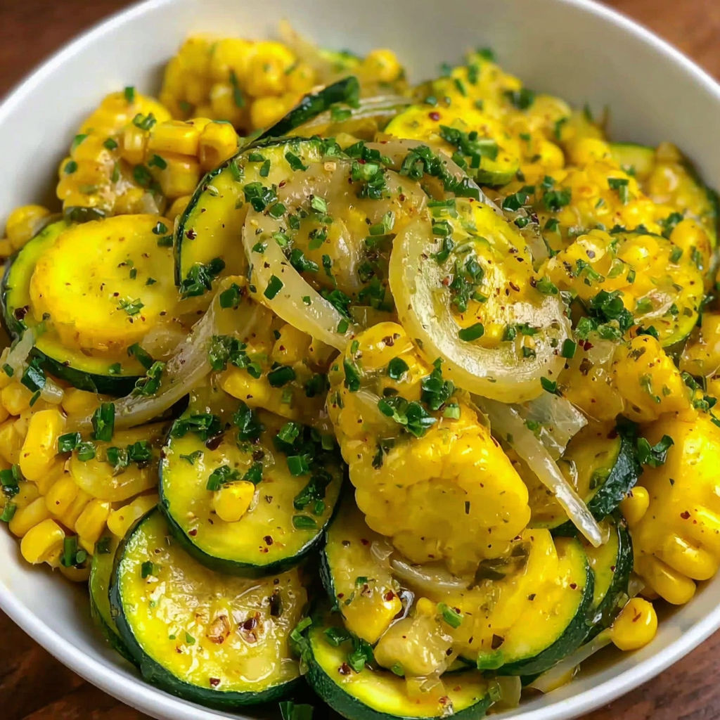 A bowl of yellow squash and corn.