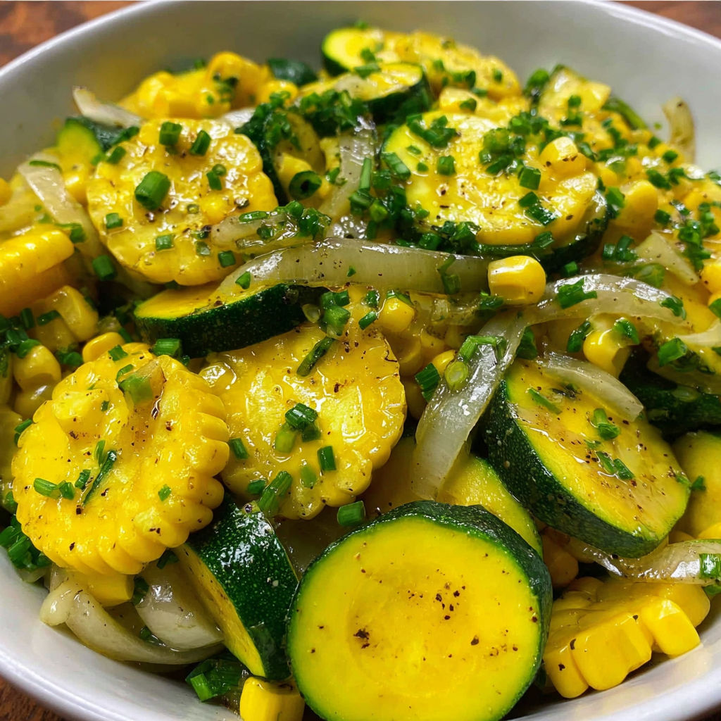 A bowl of yellow squash and corn.
