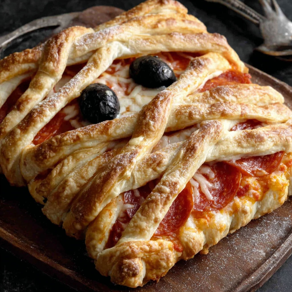 A slice of pizza with olives and cheese.