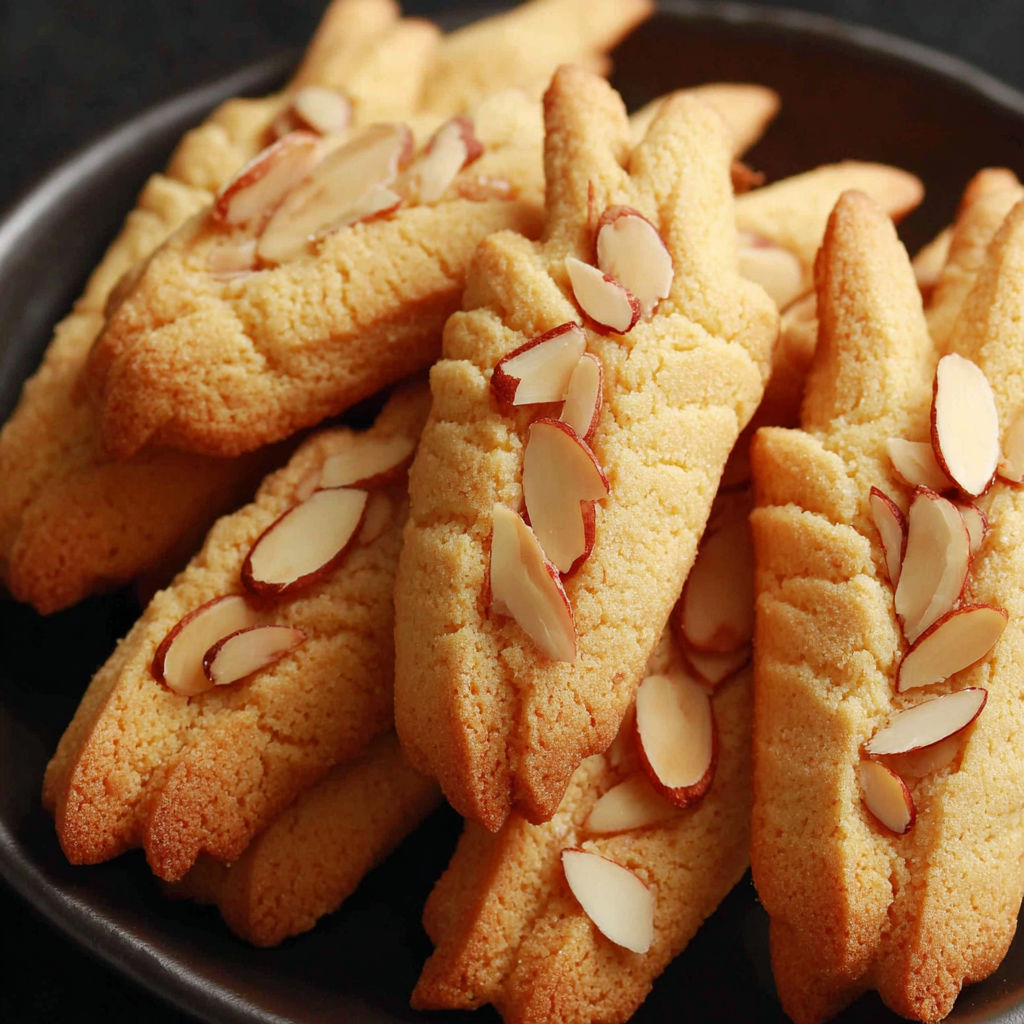 A plate of shortbread witches fingers.