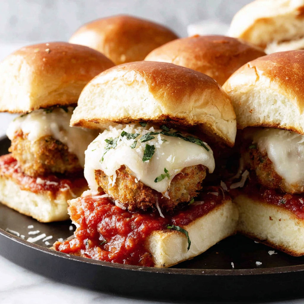 A plate of sandwiches with meat and cheese.