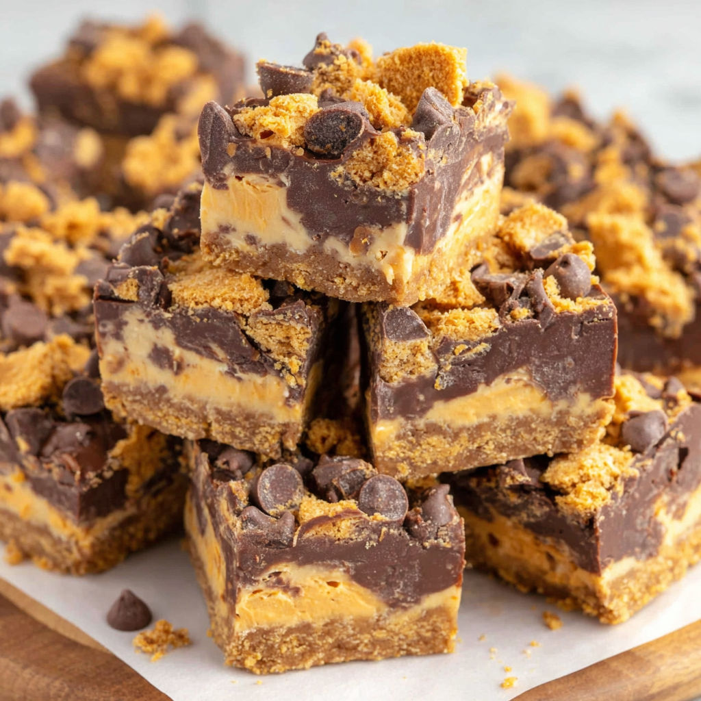 A stack of Butterfinger Fudge bars.