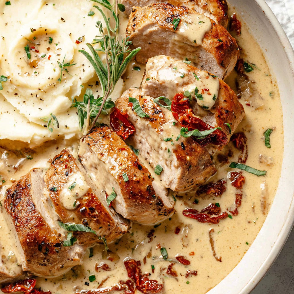 A plate of food with meat and potatoes.