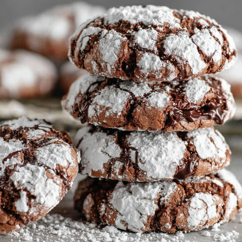 Chocolate puddles on top of cookies.