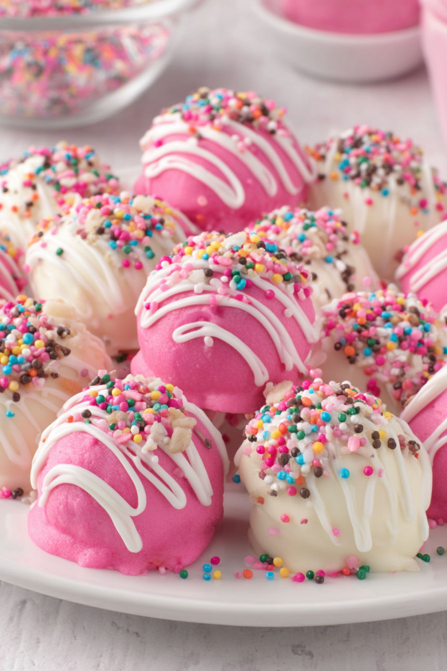 Circus animal cookie truffles.