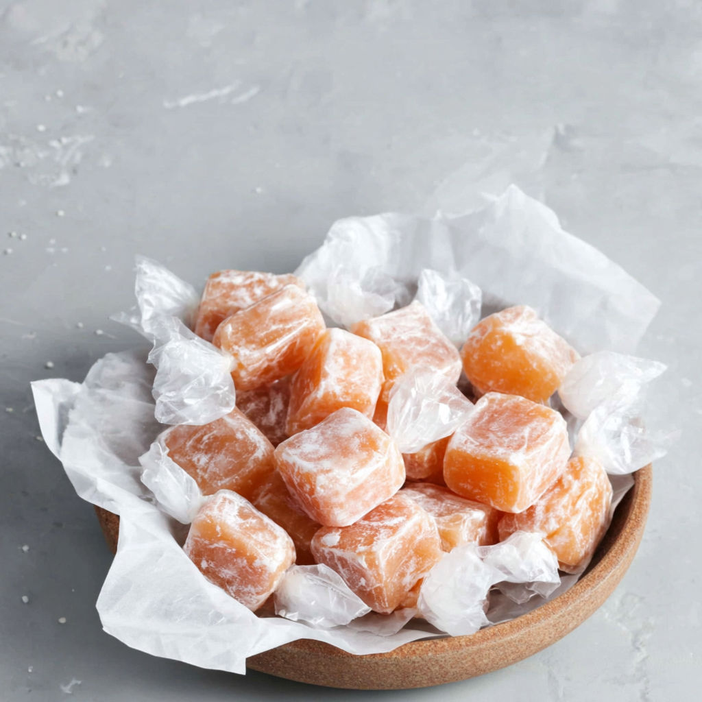 A bowl of homemade hard candy.