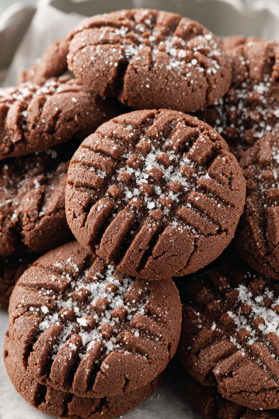 Chocolate Peanut Butter Cookies.
