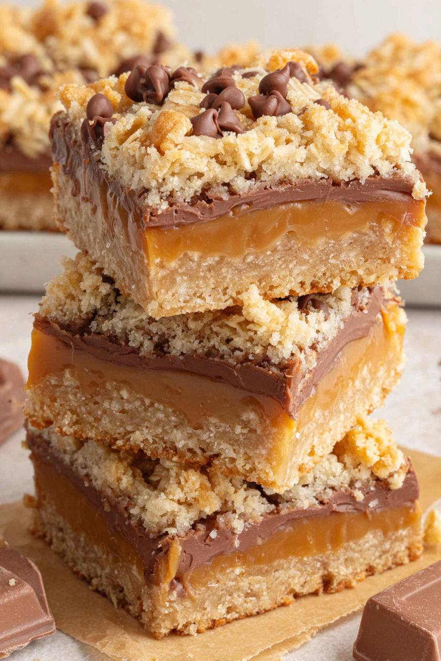 A stack of carmelitas.