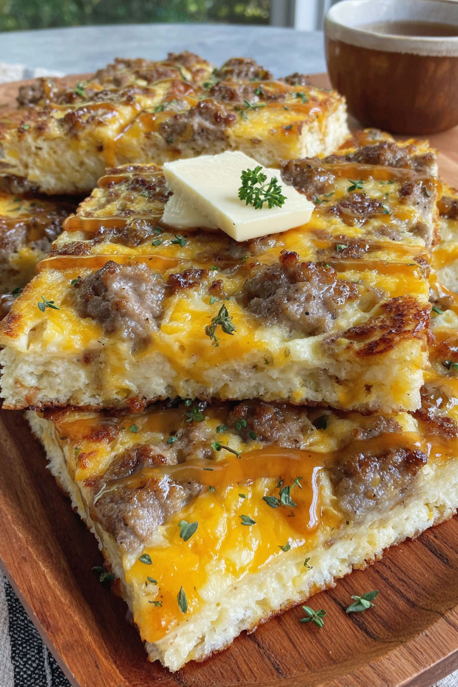 A close up of a sausage and cheese pizza.