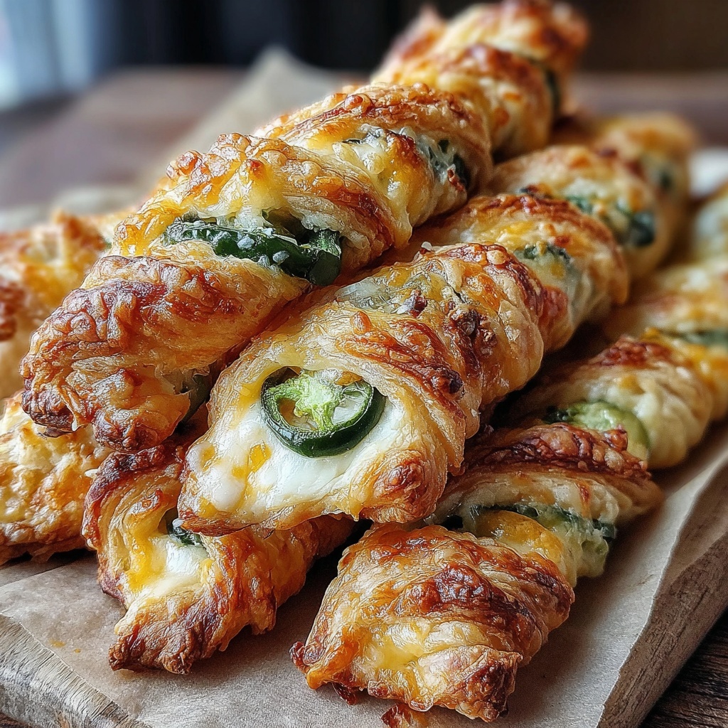 A plate of delicious jalapeno popper twists.