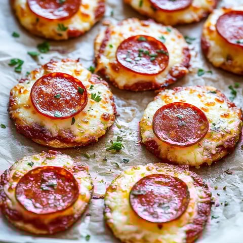 A tray of pizza chips with cheese and pepperoni.
