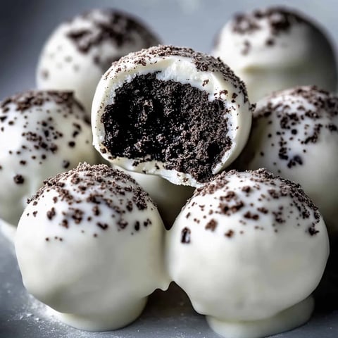 A plate of Oreo cake balls.