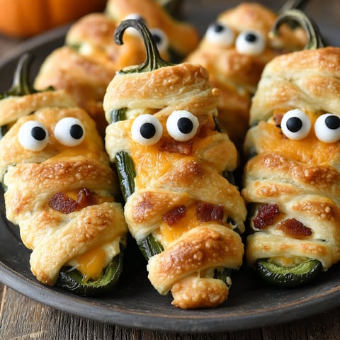 Mummy Jalapeno Poppers Halloween.