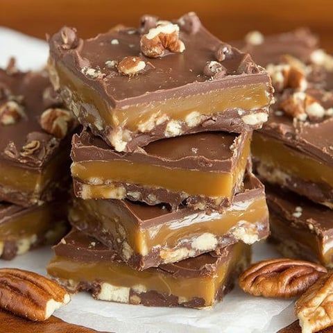 A stack of turtle fudge bars.