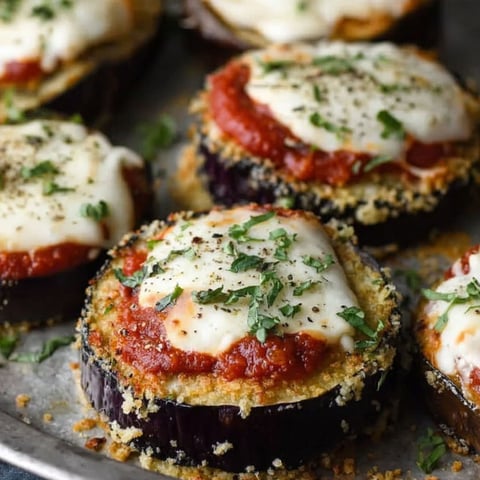 A tray of eggplant parmesan bake.