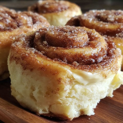 A plate of cinnamon rolls with cream cheese.