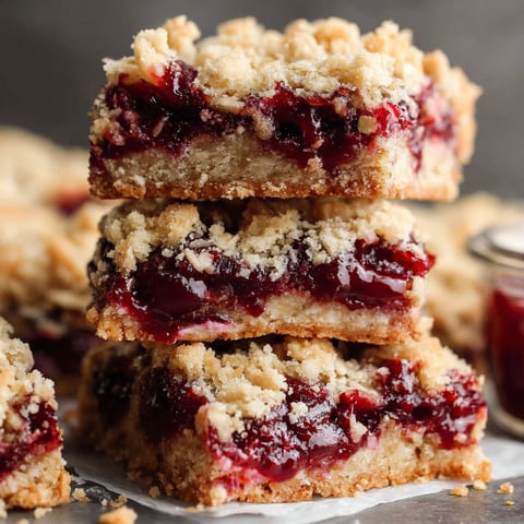 A stack of cranberry oatmeal bars.