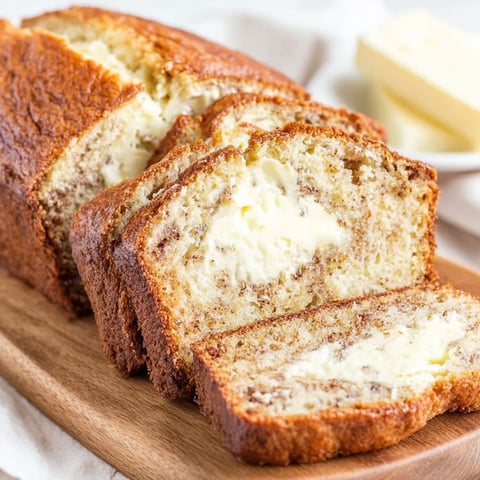 A slice of banana bread with cream cheese.