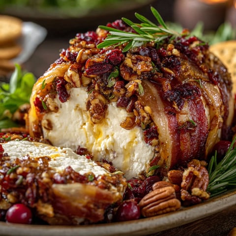 A dish of bacon and goat cheese.