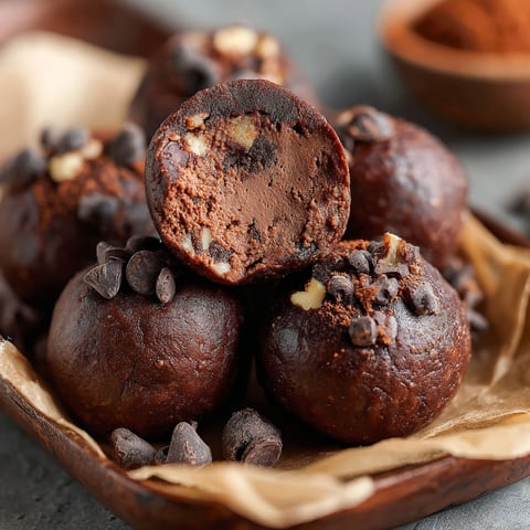 A bowl of chocolate covered cottage cheese balls.