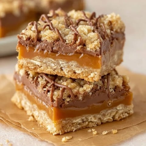 A stack of three caramelitas.