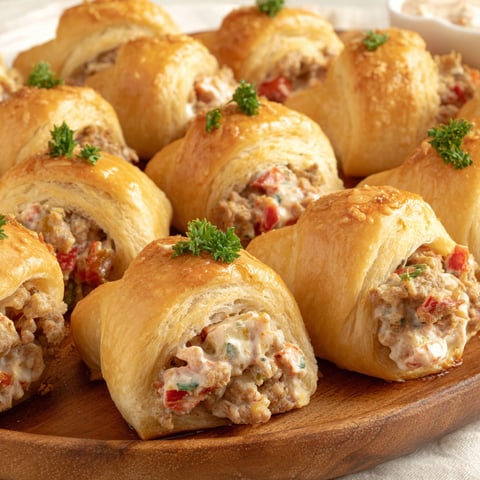 Sausage and cream cheese crescent rolls.