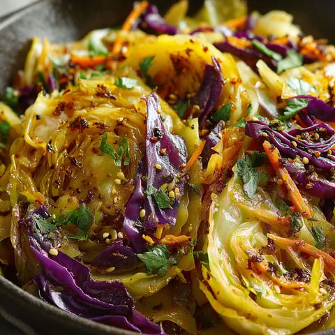 A dish of Indian cabbage oven roast.