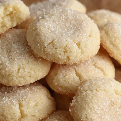 A pile of sugar cookies.