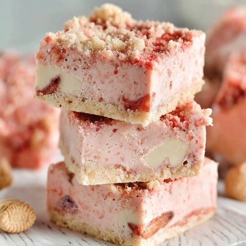 A stack of Strawberry Shortcake Fudge.